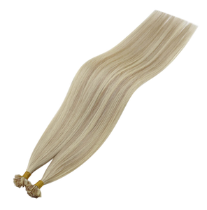100% humano Remy virgen cutícula alineada extensión de cabello dibujado doble <span class=keywords><strong>Katin</strong></span> puntas planas extensiones de cabello - Product Image 2