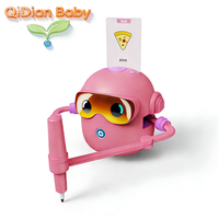 Robot de Dibujo Electrónico DIY para Niños, 100 Tarjetas, Juguete de Aprendizaje Montessori, 3-8 Años, Unisex, Interactivo por Voz, ABC, Plástico, con Batería