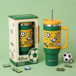 Vaso Térmico de Acero Inoxidable de 40 oz con Logotipo Personalizado, Color y Empaque a Elección, Libre de BPA, Estilo Vaquero, Taza de Café Aislada de 40 oz con Asa - Product Image 2