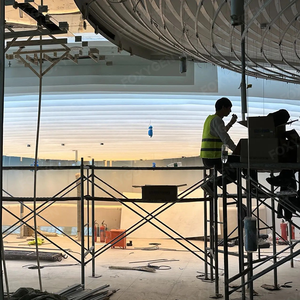 Trang trí trần nhà kiểu đám cưới Foxygen, thiết kế hình đám mây gợn sóng, gió tự nhiên, chất liệu giấy Dupond có vân Pháp - Product Image 3