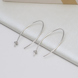 Boucles d'oreilles en argent S925 avec pampilles en forme d'éclair et 5 à 8 perles JG5275, accessoires de bijoux faits à la main dans un plateau vide pour le bricolage - Product Image 5