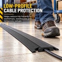 Rampe de protection de câble en caoutchouc à 1 canal