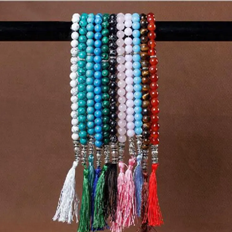 Hot Sale Dongguan Schmuck muslimische Perlen Naturstein religiöse Armbänder Tasbih