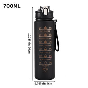 Bouteilles d'<span class=keywords><strong>eau</strong></span> motivantes, faciles à transporter, étanches, 750 ml, pour le sport en plein air, la salle <span class=keywords><strong>de</strong></span> sport, l'entraînement, avec paille - Product Image 1