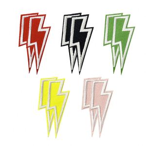 New Iron on Embroidered Colorful <b>Lighting</b> Patch for <b>Hat</b> Hoodies Decoration - Product Image 5