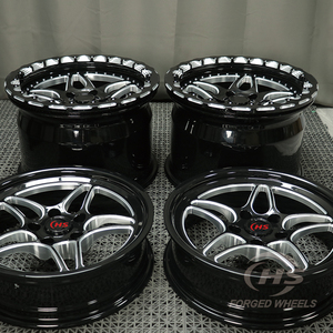 Rines Forjados con Beadlock para Carreras de Arrancones <span class=keywords><strong>15x10</strong></span> 17x4.5J 17x5J 18x5J 17x10J 17x11J 5*112 5*114.3 5*120 para Nissan GTR M340i BMW Ford - Product Image 1