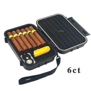 Vente en gros usine : Étui à cigares portable étanche, Coffret cadeau de cigares, Accessoires pour cigares, Boîte cadeau pour cigares, Double étui à cigares - Product Image 2