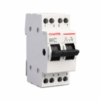 Interrupteur de transfert manuel SF219G 2P, type PC, montage sur rail DIN, 400V, isolateur double alimentation, IP20, ChLotai pour centre de données