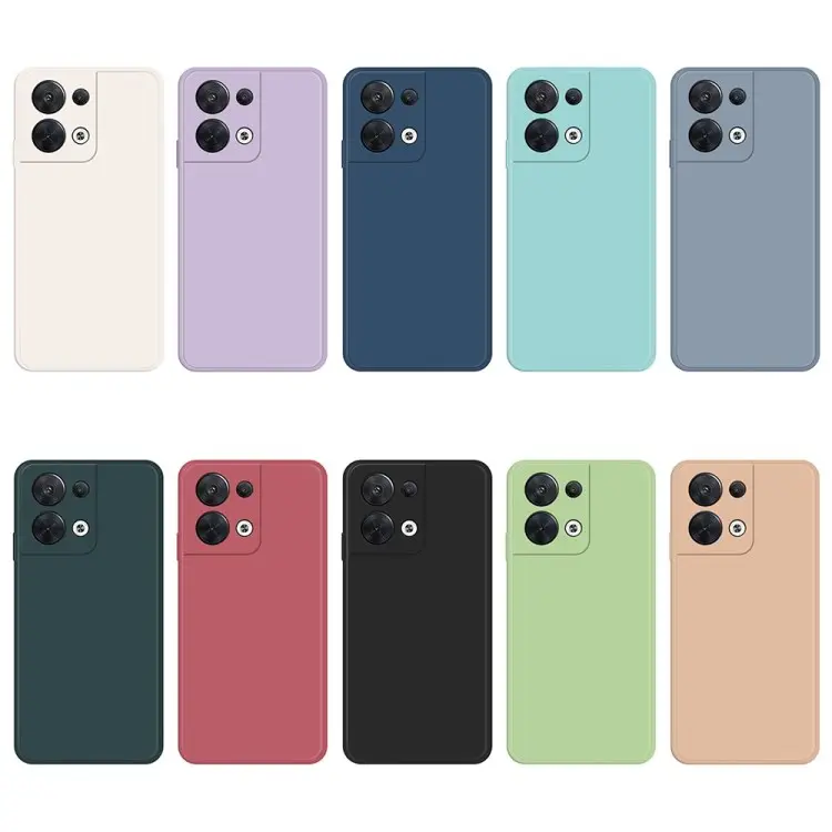Colorido Liquid silicone textura TPU Phone Cover Para Oppo Reno 8 5G Versão Global Atacado Mobile Phone Case