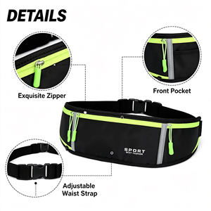 Riñonera Deportiva Impermeable para Correr, Cinturón Ajustable Delgado para Fitness, Bolsa para Teléfono para Trotar al Aire Libre - Product Image 3