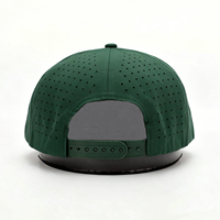 Casquette de baseball unisexe vierge, imperméable, 92% polyester 8% élasthanne, perforée au laser, pour logo personnalisé et lettres courantes, pour adulte