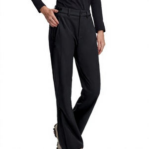 Pantalon de survêtement épais à jambe droite et taille élastique pour homme, 85 % coton, 15 % polyester, coupe classique - Product Image 3
