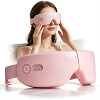 Masque de Sommeil Intelligent Musical en Gros, Masque de Massage Électrique Anti-Lumière, Appareil Anti-Stress à Vibrations avec Chauffage, Masseur Oculaire Intelligent