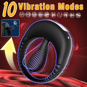 Masseur de prostate vibrant électrique sans fil pour hommes, stimulation par impulsions, masturbation pour hommes, jouets sexuels pour couples - Product Image 5