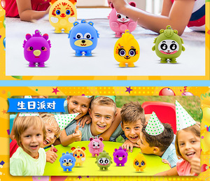 Jouets à presser Bulles 3D Animaux Pop, Jouets Fidget Kawaii, Porte-clés sensoriels à presser pour adultes et enfants, Cadeau - Product Image 6