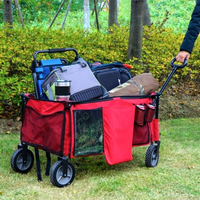 Chariot pliable de camping, de plage et d'extérieur GT1801 pour enfants