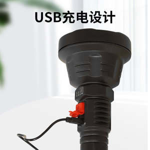P50 Led Tactical Flashlight 1000M Beam Usb Rechargeable Camping <b>Light</b> With Sos Mode Plastic Body Push Button <b>Switch</b> - Product Image 3