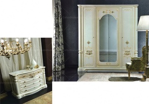 Clásico francés de muebles de lujo <span class=keywords><strong>blanco</strong></span> <span class=keywords><strong>armario</strong></span> de madera <span class=keywords><strong>armario</strong></span> de 6 puertas - Product Image 6
