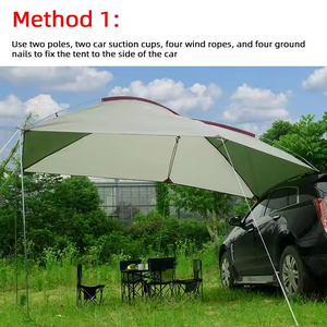 Tente <span class=keywords><strong>de</strong></span> toit pour voiture, abri solaire pour 3-4 personnes, idéale pour le <span class=keywords><strong>camping</strong></span> en extérieur - Offre spéciale - Product Image 4