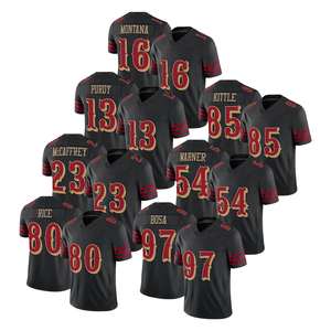 Футболка 2025 Сан-Франциско, 54, Fred Warner 13, Brock Purdy 85, George Kittle 97, Bosa, новая сшитая Футбольная форма - Product Image 1