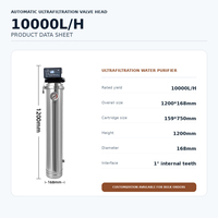 Purificateur d'eau par ultrafiltration avec valve automatique et membrane lavable pour l'utilisation de l'eau potable dans les restaurants, les écoles et les bureaux