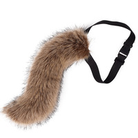 Queue de renard en peluche faite à la main de haute qualité, simulation réaliste, accessoires de queue d'animal réglables, vente en gros