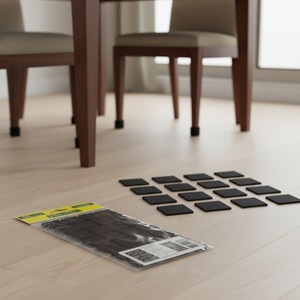 Almohadillas Autoadhesivas de Fieltro No Tejido para Patas de Muebles, Negras, 25x25mm - Product Image 3