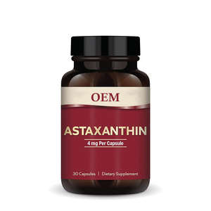 Cápsulas de astaxantina blanqueadoras de piel OEM y ODM suplementos cápsulas de astaxantina naturales de 12mg - Product Image 1