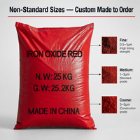 Pigmen Pelapis Oksida Besi Anorganik Kelas Industri MOQ Rendah Fe2O3 Bubuk Merah/Kuning/Hitam Sampel untuk Konstruksi Afrika