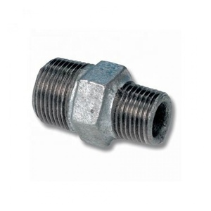 Mạ kẽm nam chủ đề kết nối đường ống phụ kiện đúc dễ uốn sắt phụ kiện <span class=keywords><strong>Hex</strong></span> núm vú - Product Image 4