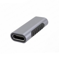 Adaptador de Extensión de Caja de Aluminio Estándar 31 con Conector USB Tipo-C Hembra a Hembra para Tarjetas SD, Compatible con CF/CF y Transmisión de Video