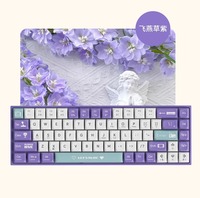 AJAZZ AK680 E-sports Keyboard Mekanik Berkabel dengan Keyboard RGB Backlit yang Dapat Ditukar Panas Antarmuka USB Tipe-C untuk Gaming PC