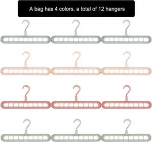 Space Saving Hanger Closet 9 Slots Magic Multifunctional Sturdy Hangers Organizer for Heavy Clothes Shirts Pants Dresses Coats - Product Image 3