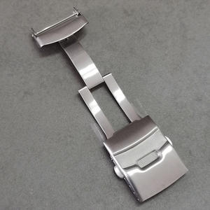 Luxe haute poli 304s en acier inoxydable solide Double serrure <span class=keywords><strong>boucle</strong></span> de sécurité bracelet de montre 18/20/22/24mm fermoir de montre - Product Image 6