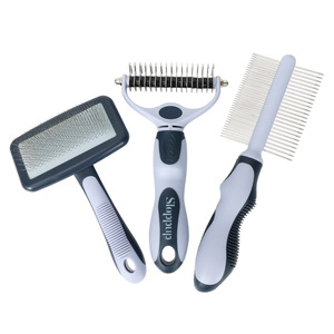 Peigne en métal pour animaux de compagnie, outil de toilettage pour chiens et chats, élimination des poils de chat et de <span class=keywords><strong>chien</strong></span> - Product Image 4