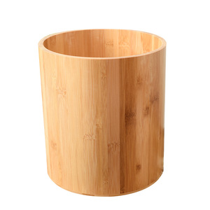 <b>Bamboo</b> Round Wooden Bucket 6L Eco Friendly Storage <b>Container</b> For Water Food Desktop Use - Product Image 4