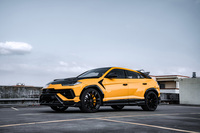 Pour Lamborghini URUS S : Kit de carrosserie TopC Style en fibre de carbone sèche – Lame avant, jupes latérales, diffuseur arrière, aileron arrière