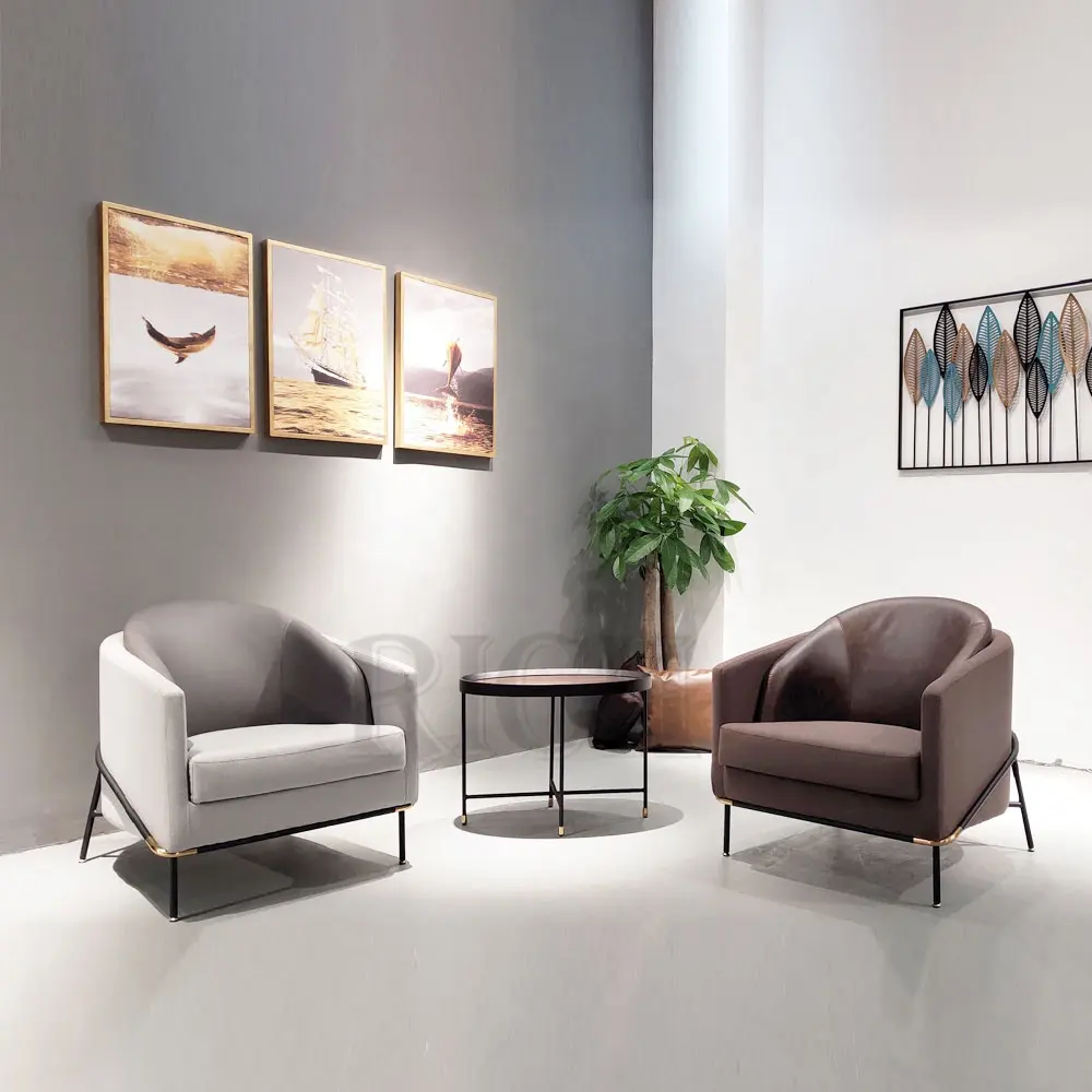 Design italiano moderno soggiorno singola velluto poltrona ufficio accento sedia