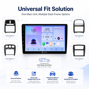 <span class=keywords><strong>Autoradio</strong></span> universel Android 9 pouces 2 Din avec écran <span class=keywords><strong>tactile</strong></span> 9/10 pouces Navigation GPS DVD/MP5 Radio multimédia - Product Image 2