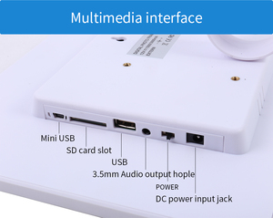 กรอบรูปดิจิตอลฟูลเอชดีขนาด 13 นิ้ว พร้อมฟังก์ชั่นเล่นวิดีโอ (MP4/AVI) MP3 นาฬิกา USB - Product Image 6