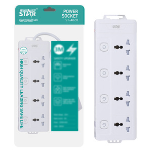 Regleta de Enchufes Winning Star de 4 Tomas con Diseño de Seguridad Estándar para Uso en Hogar y Oficina - Product Image 4