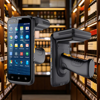 قارئ بصمات الأصابع NFC وقارئ RFID لاسلكي، ماسح ضوئي PDA يعمل بنظام أندرويد، محطة قراءة الباركود مع تقنية التعرف على الوجه وبصمات الأصابع