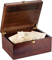 Boîte à bijoux décorative en bois laqué gravée sur mesure avec serrure pour articles volumineux – Vente en gros