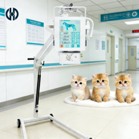 Machine à rayons X vétérinaire à sortie d'images rapide et efficace avec détecteur à panneau plat/logiciel d'imagerie/support pour hôpital vétérinaire