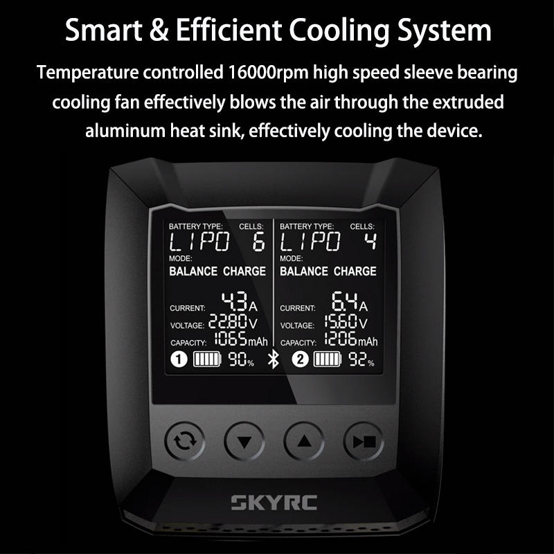 Original SKYRC B6 Nano DUO 2x100w Smart Charger for RC Models