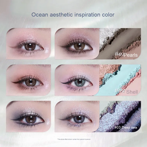 Paleta de <span class=keywords><strong>Sombras</strong></span> de Ojos de Seis Colores de la Nueva Colección Flower Knows Shell's Jewel, Maquillaje de Ojos Resistente al Agua, Acabado Perlado Mate - Product Image 6
