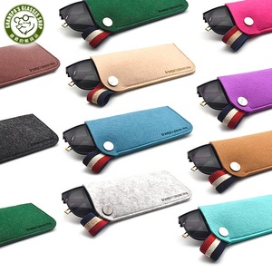 Bán buôn mỏng xách tay mềm cảm thấy kính mát Pouch chủ nhỏ kích thước lớn estuche de gafas trường hợp cho kính mắt - Product Image 1