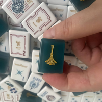 Magnifique ensemble de mahjong américain avec étui rigide facile à lire et facile à transporter