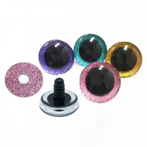 3D Plastic Safety Eyes Big Glitter Eyes Stuffed Animal Eyes for Doll Teddy Bear Toy DIY Craft Making