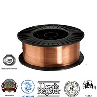 Fil de soudage ER70S-6 0,6 mm 0,8 mm 1,0 mm 1,2 mm 1,6 mm Gamme complète de diamètres